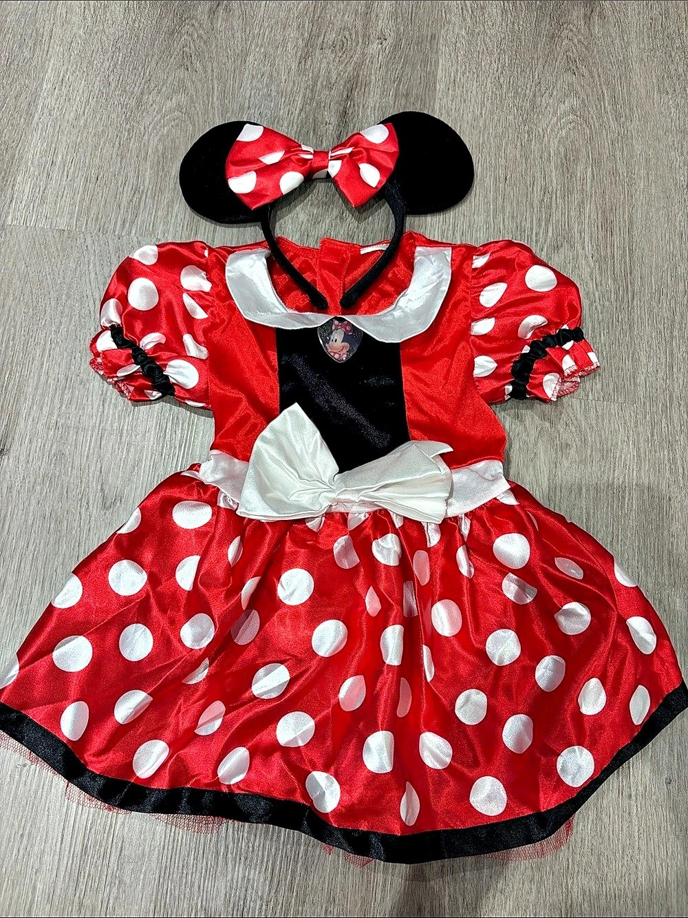 Disney Minnie Mouse Red Polka Dot Costume Girls 3T-4T